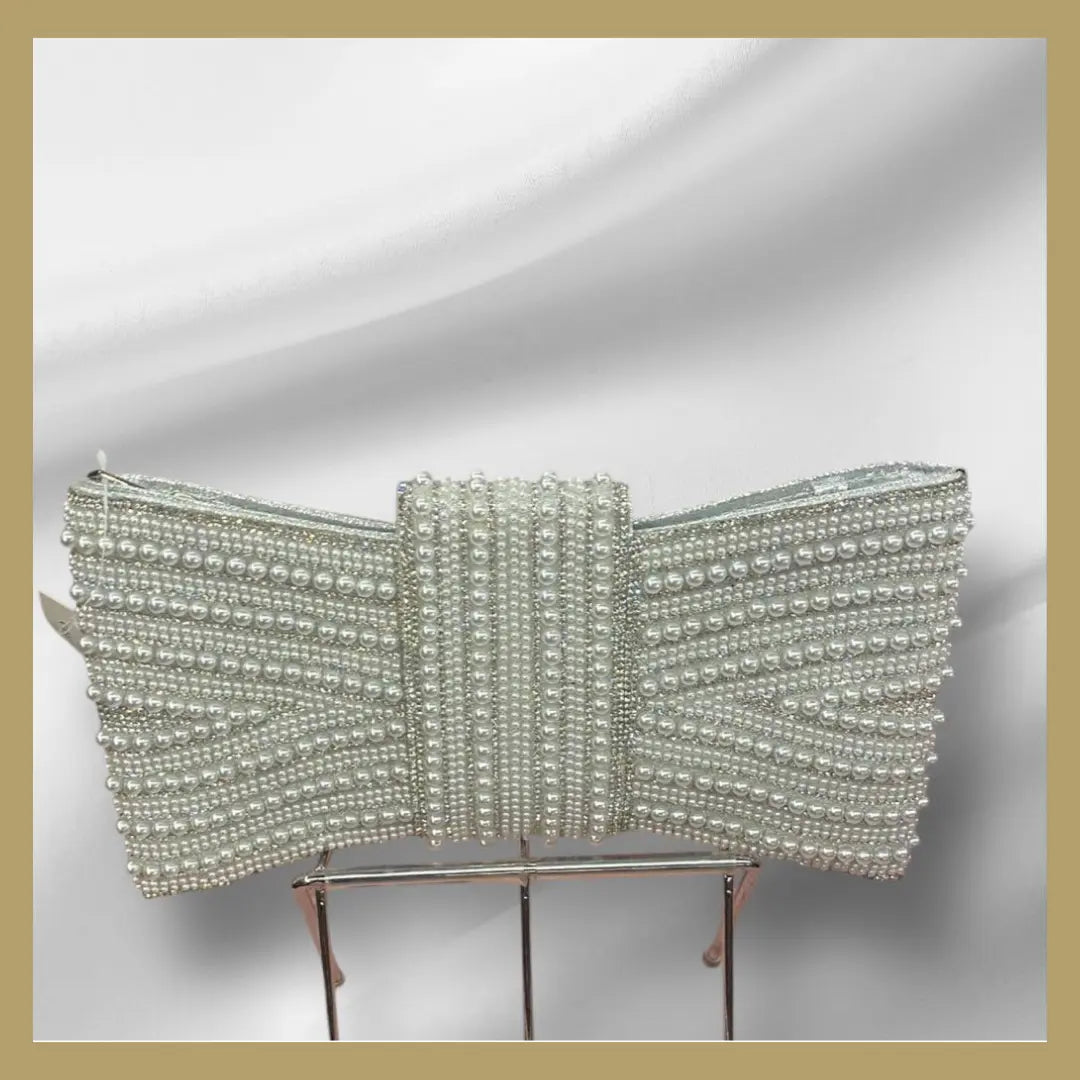 Glam Pearl Elegance Clutch Gracefully Me