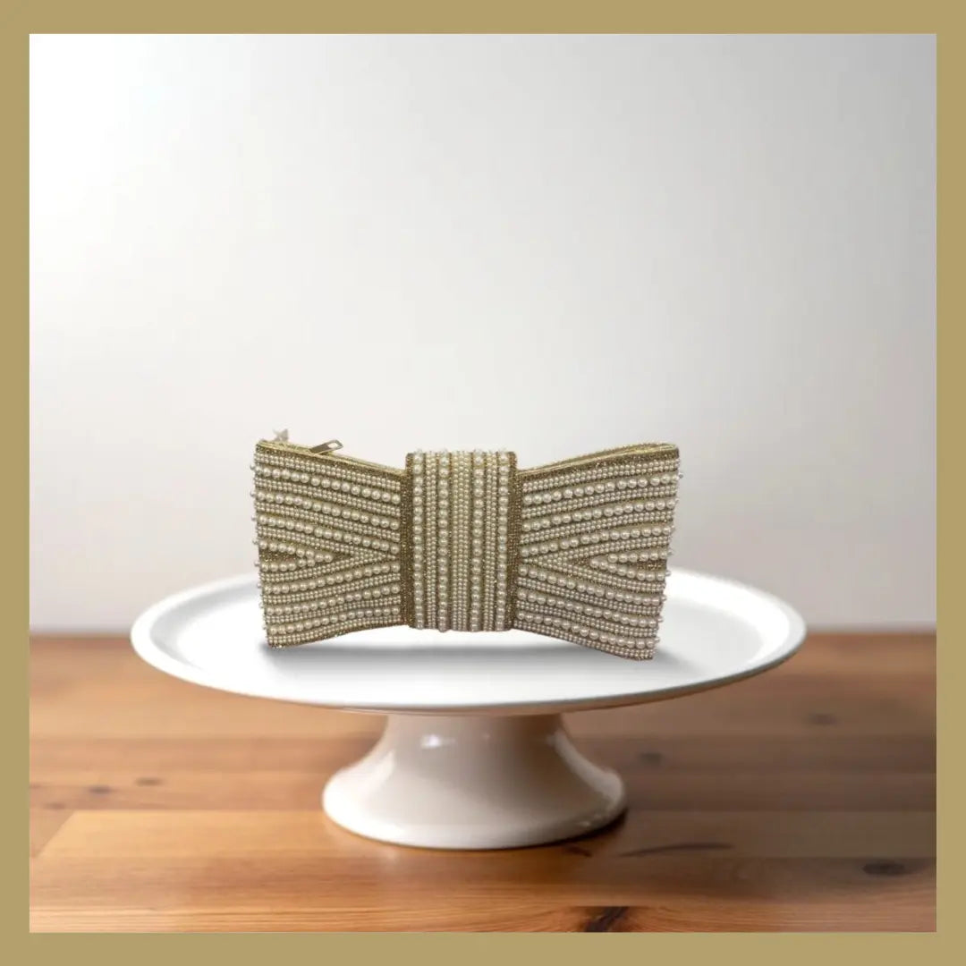 Glam Pearl Elegance Clutch Gracefully Me