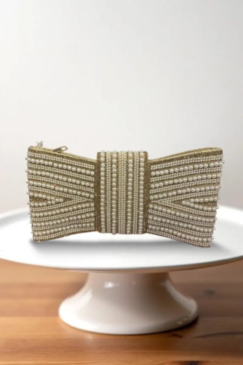 Glam Pearl Elegance Clutch Gracefully Me